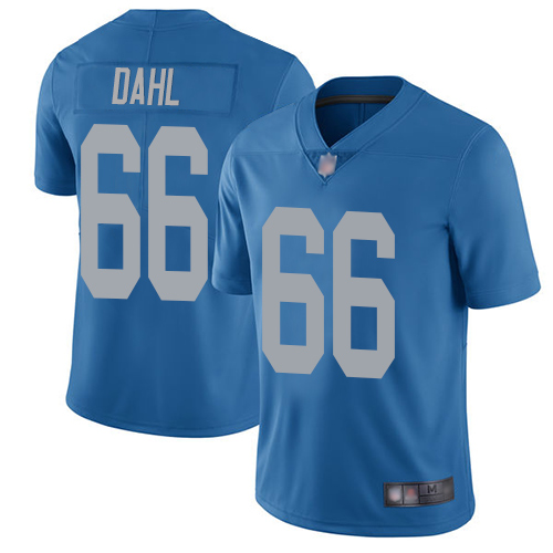 Detroit Lions Limited Blue Men Joe Dahl Alternate Jersey NFL Football #66 Vapor Untouchable